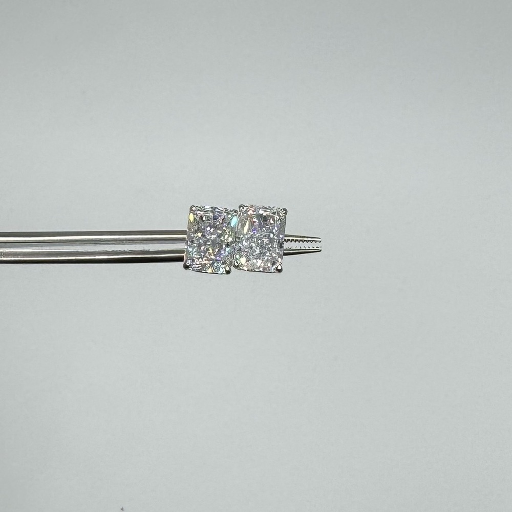 1.5ct Radiant Studs - Picture 12 of 14